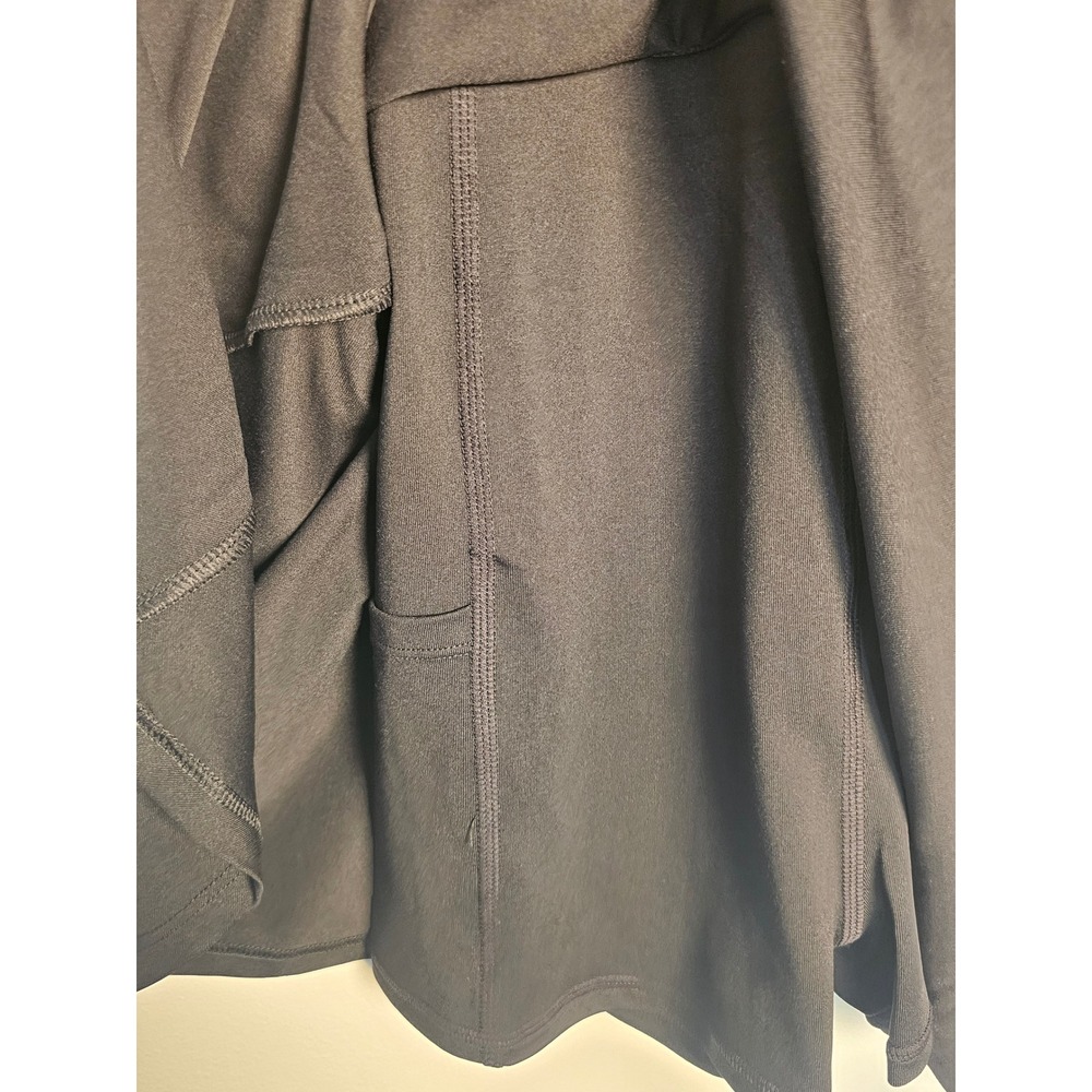 Athleisure Fabletics Active Tennis Dress Womens Medium Short Black Strappy Back - Picture 8 of 8